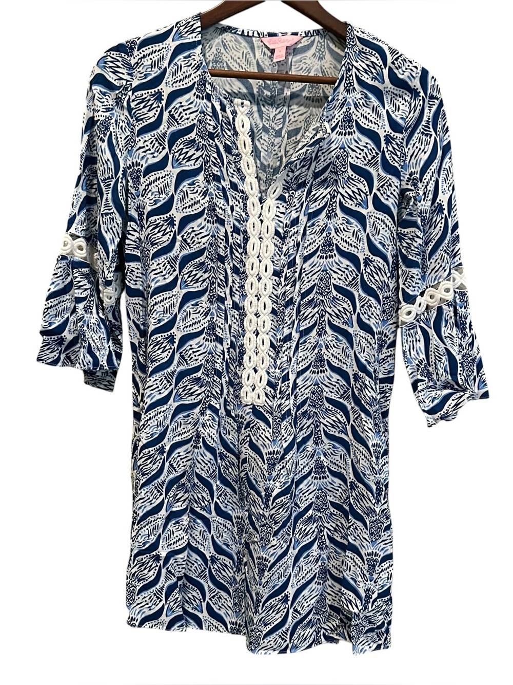 VGUC Lilly Pulitzer Hollie Tunic Dress - A Mermaids Tail Women’s Size Small